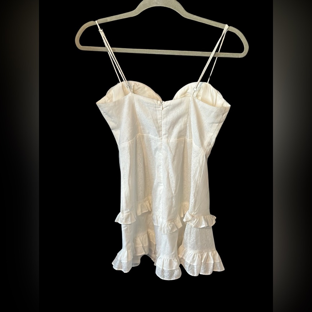 White Ruffle Dress - Picture 2 of 5